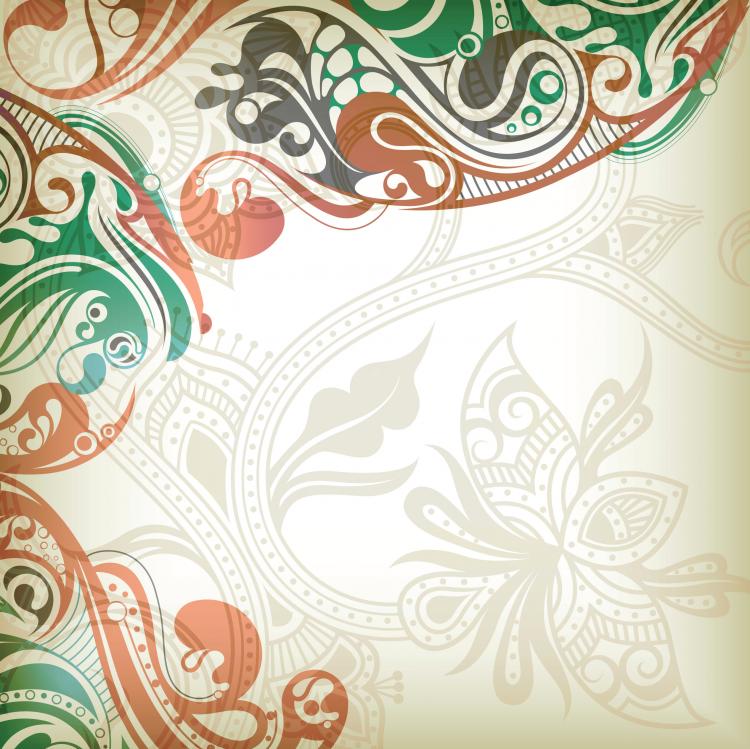 free vector Delicate pattern background vector